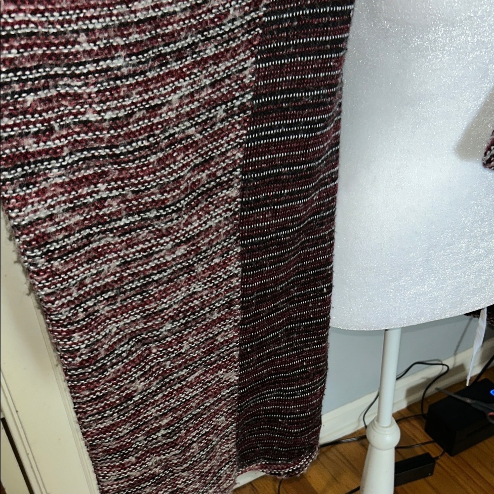 Lucky Brand Red and Gray Striped Cardigan - Picture 5 of 7